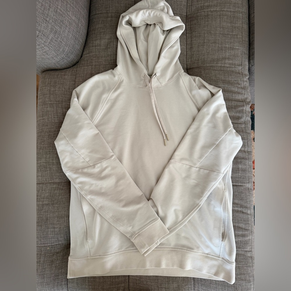 lululemon athletica men's light beige/cream hoodie
